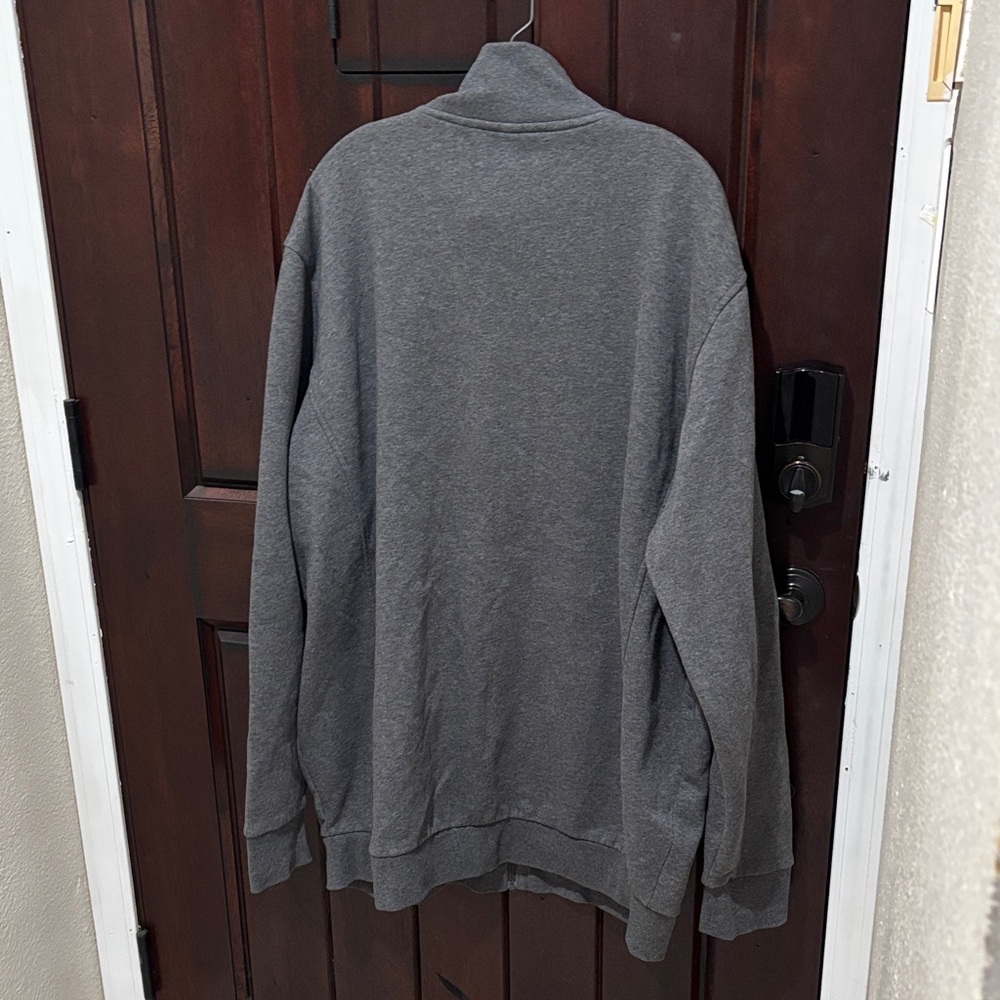 Lacoste Men's Charcoal Zip-Up Sweater 2XLT - Picture 4 of 4